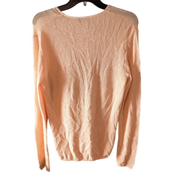 NWT GIANNI VERSACE Codice Sheer Long Sleeve Size Large - Picture 3 of 4